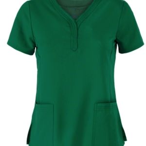 EUC Healing Hands Purple Label Jane Women's 2-Pocket STRETCH Scrub Top